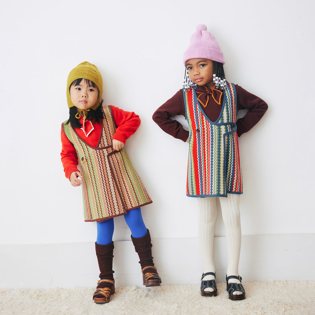 MISHA & PUFF Elsa Bow Collar Sweater - Fig