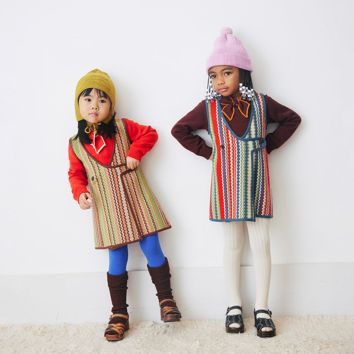 MISHA & PUFF Elsa Bow Collar Sweater - Fig