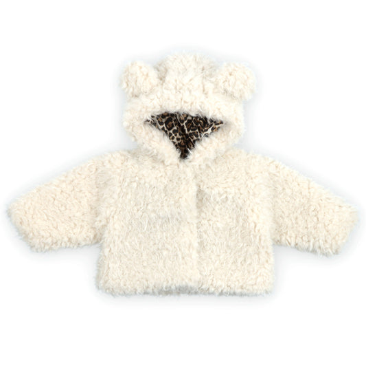 THE NEW SOCIETY Ninette Baby Girl Coat - Moonlight White