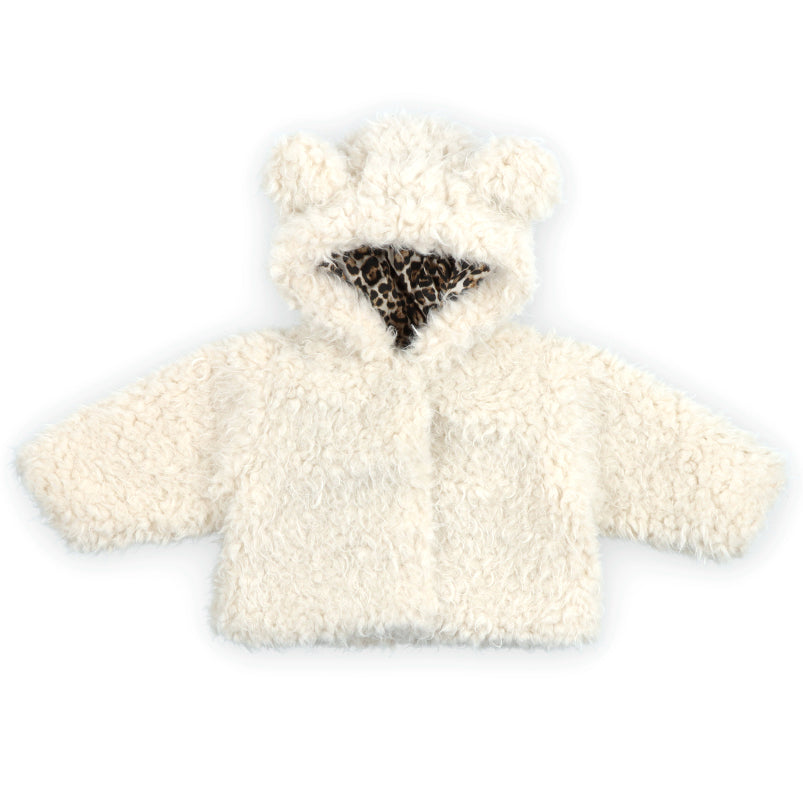 THE NEW SOCIETY Ninette Baby Girl Coat - Moonlight White