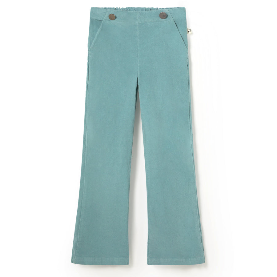 MY LITTLE COZMO Nizak Fine Corduroy Flared Pants - Artic Blue