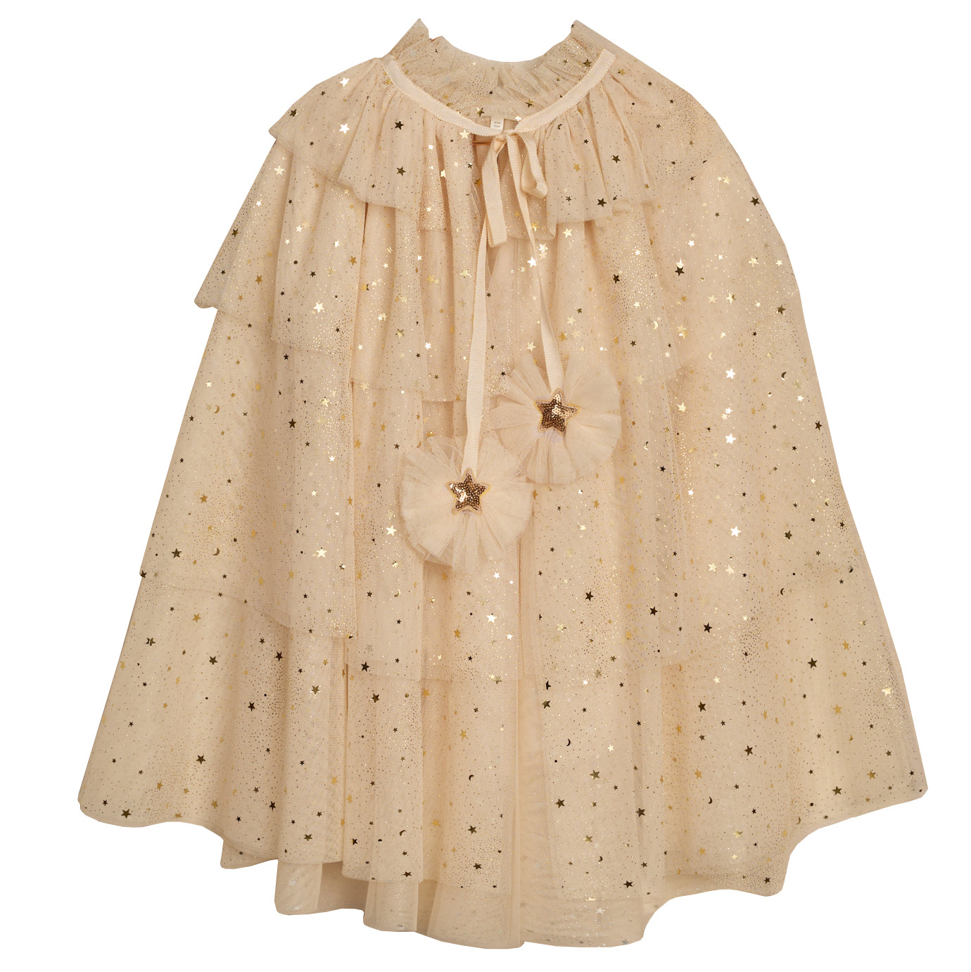 Tulle Cape - Champagne Stars