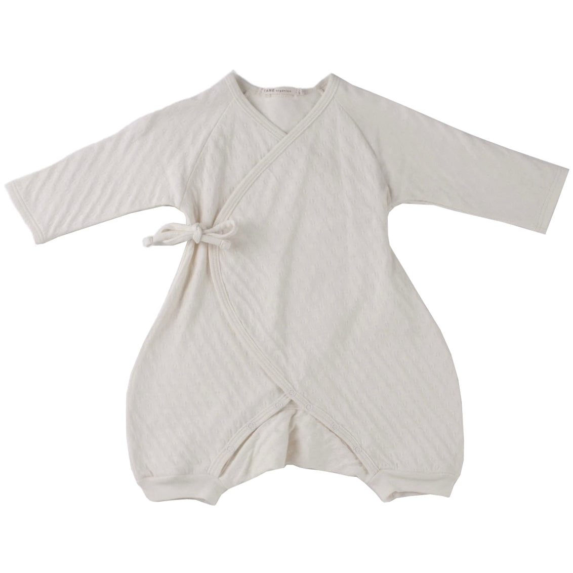 Pointelle Kimono Onesie - Eco White