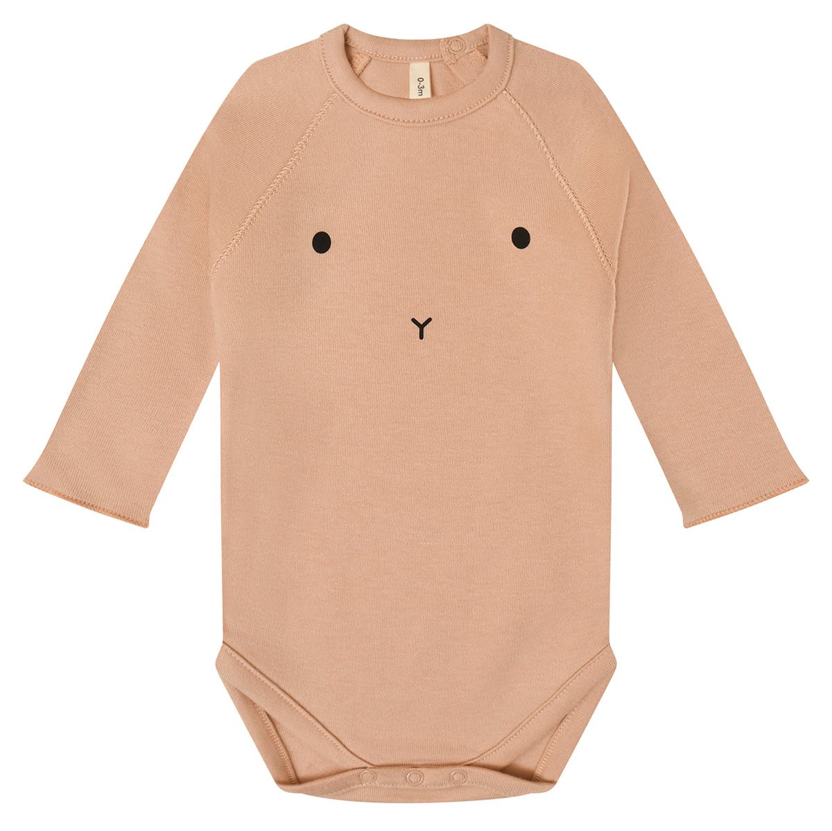 ORGANIC ZOO Clay Bunny Bodysuit - Rose