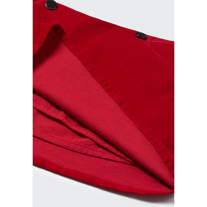 MY LITTLE COZMO Paris Fine Comfort Corduroy Skirt - Red Velvet