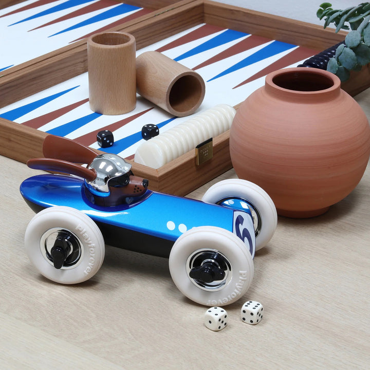 Rufus Bertie Doggo Car - 8.4In - Blue