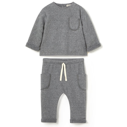 MY LITTLE COZMO Porto Soft Mélange Bamboo Baby Set - Grey