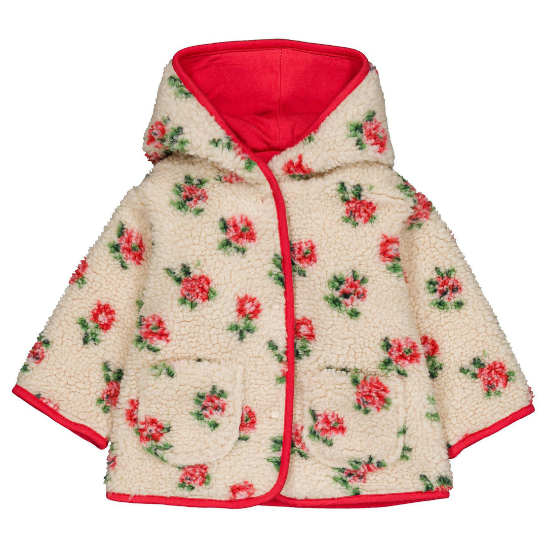 Poppy Fleece Coat in Romance