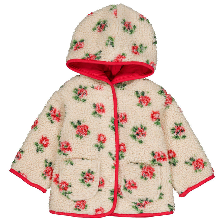 Poppy Fleece Coat in Romance