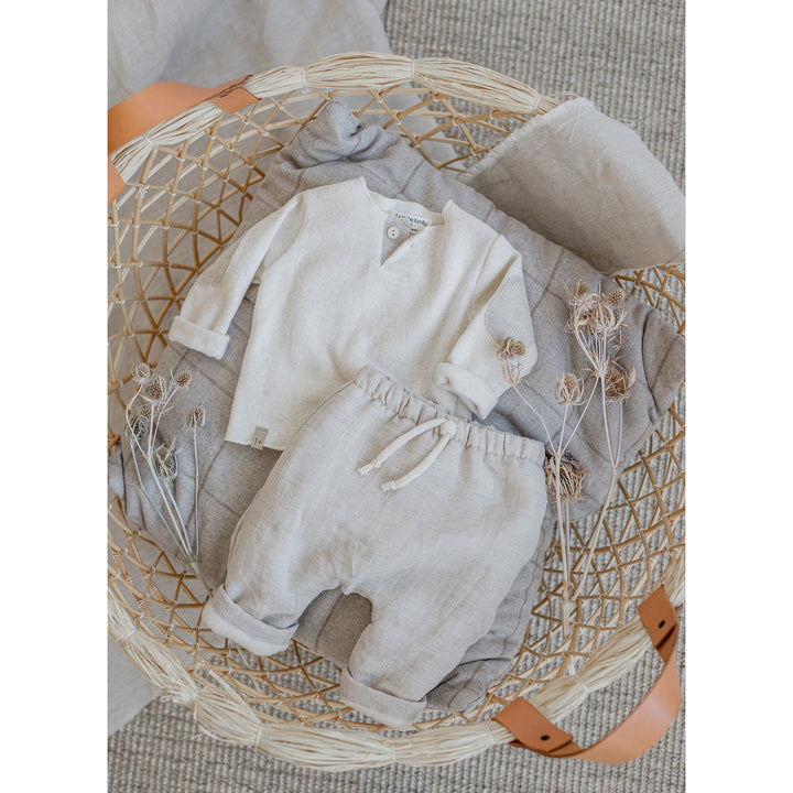 1 + IN THE FAMILY Ramon Lined Pants - Natural