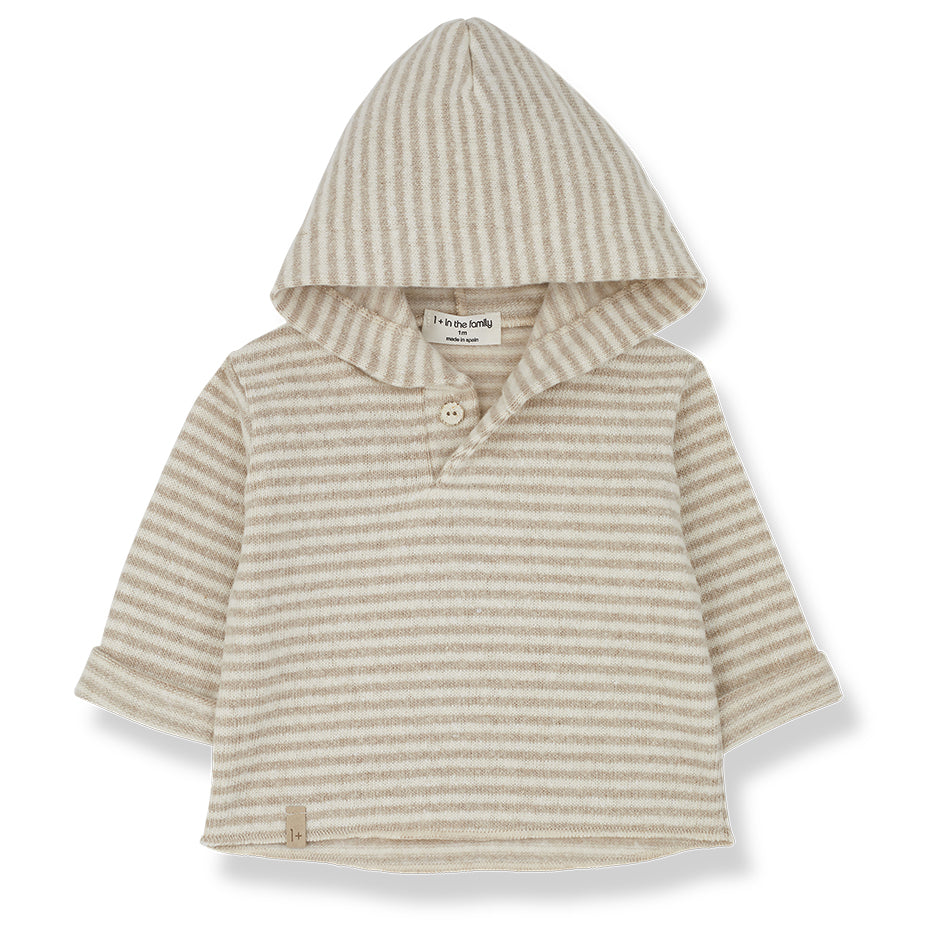 Raul Hooded Sweater - Beige