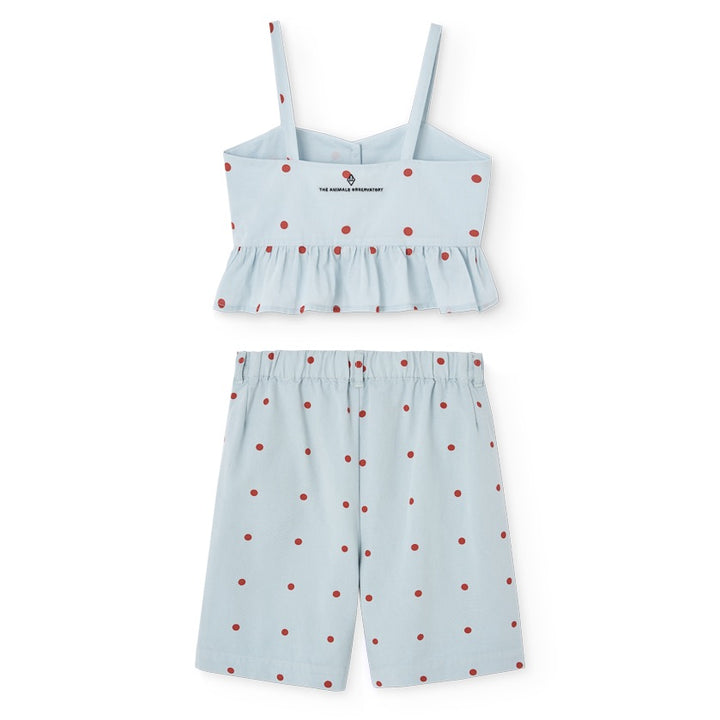 Quail & Monkey Shorts Set - Blue