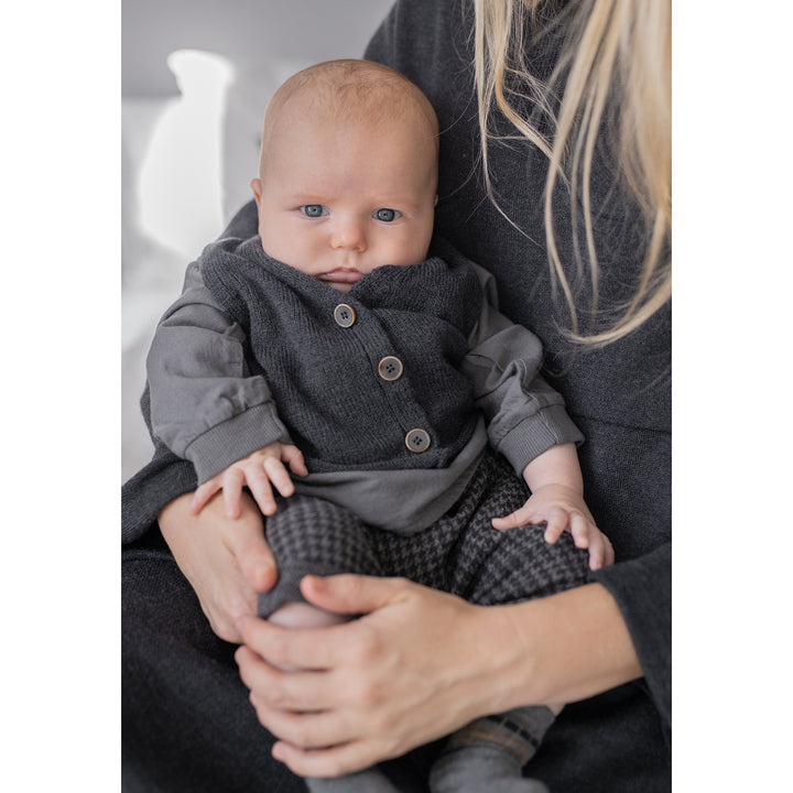 1 + IN THE FAMILY Sebastia Checked Pants - Anthracite