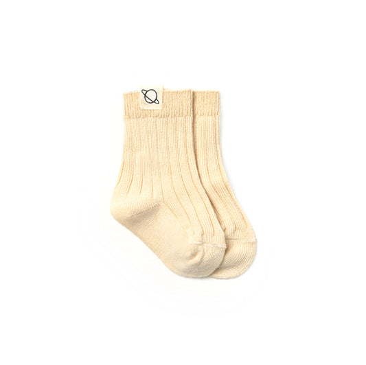 MY LITTLE COZMO Warm Cotton Baby Socks - Ecru