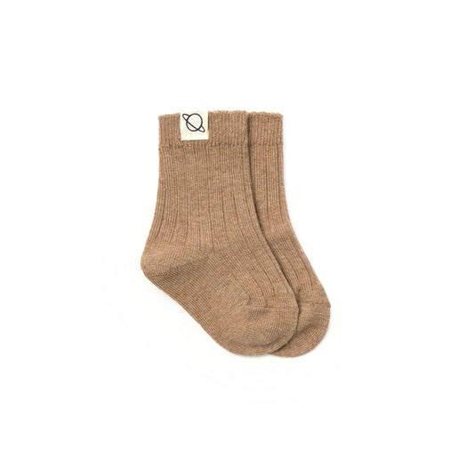 MY LITTLE COZMO Warm Cotton Baby Socks - Taupe