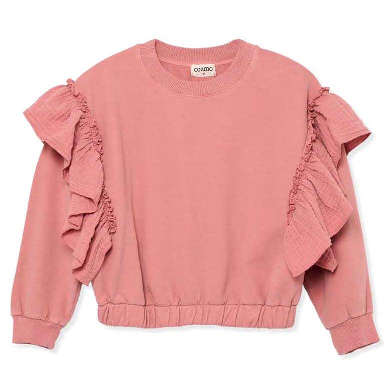 Silvia Soft Fleece Ruffles Sweatshirt