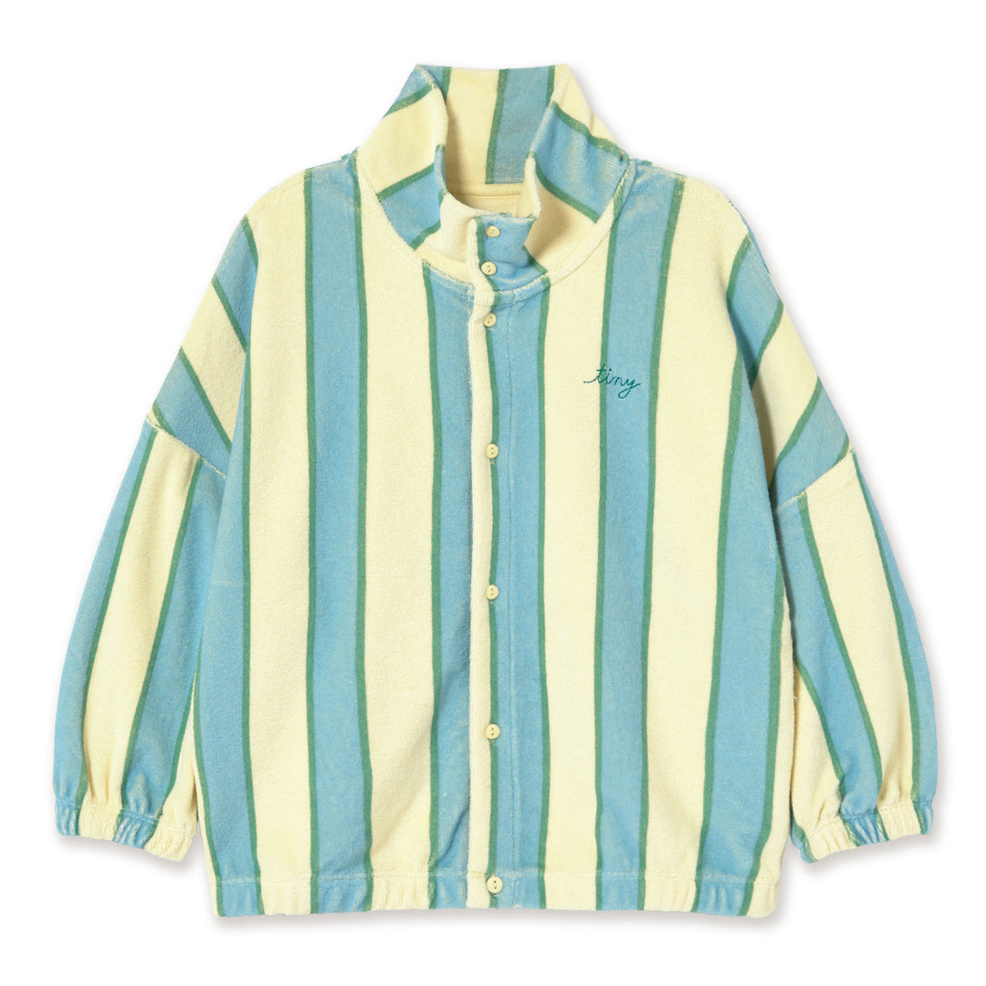 Retro Stripes Jacket in Dusty Yellow