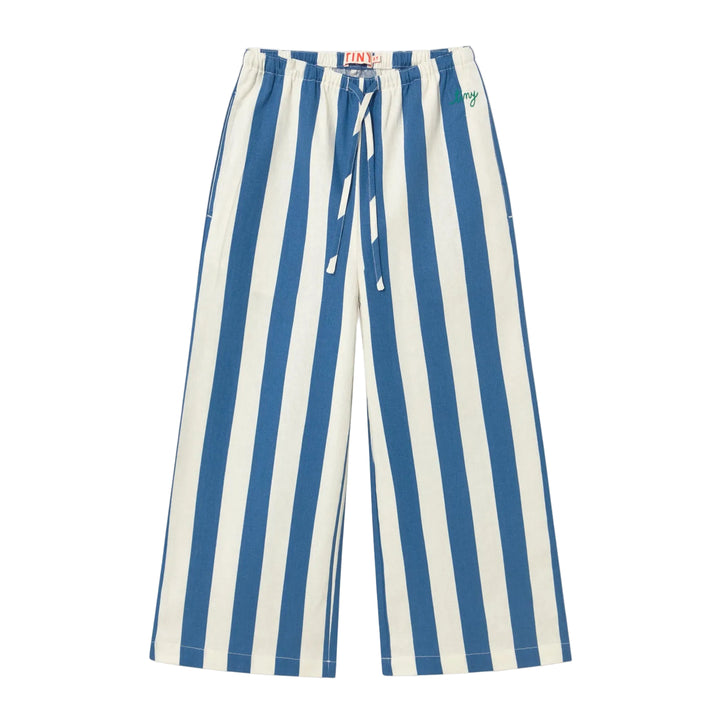 Striped Pants in Light Navy