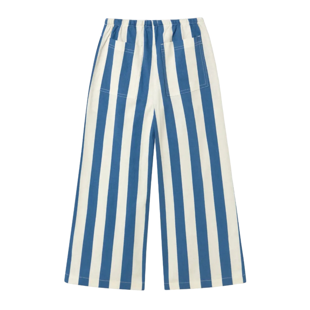 Striped Pants in Light Navy