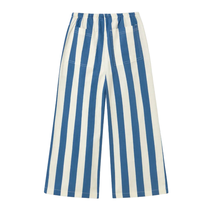 Striped Pants in Light Navy