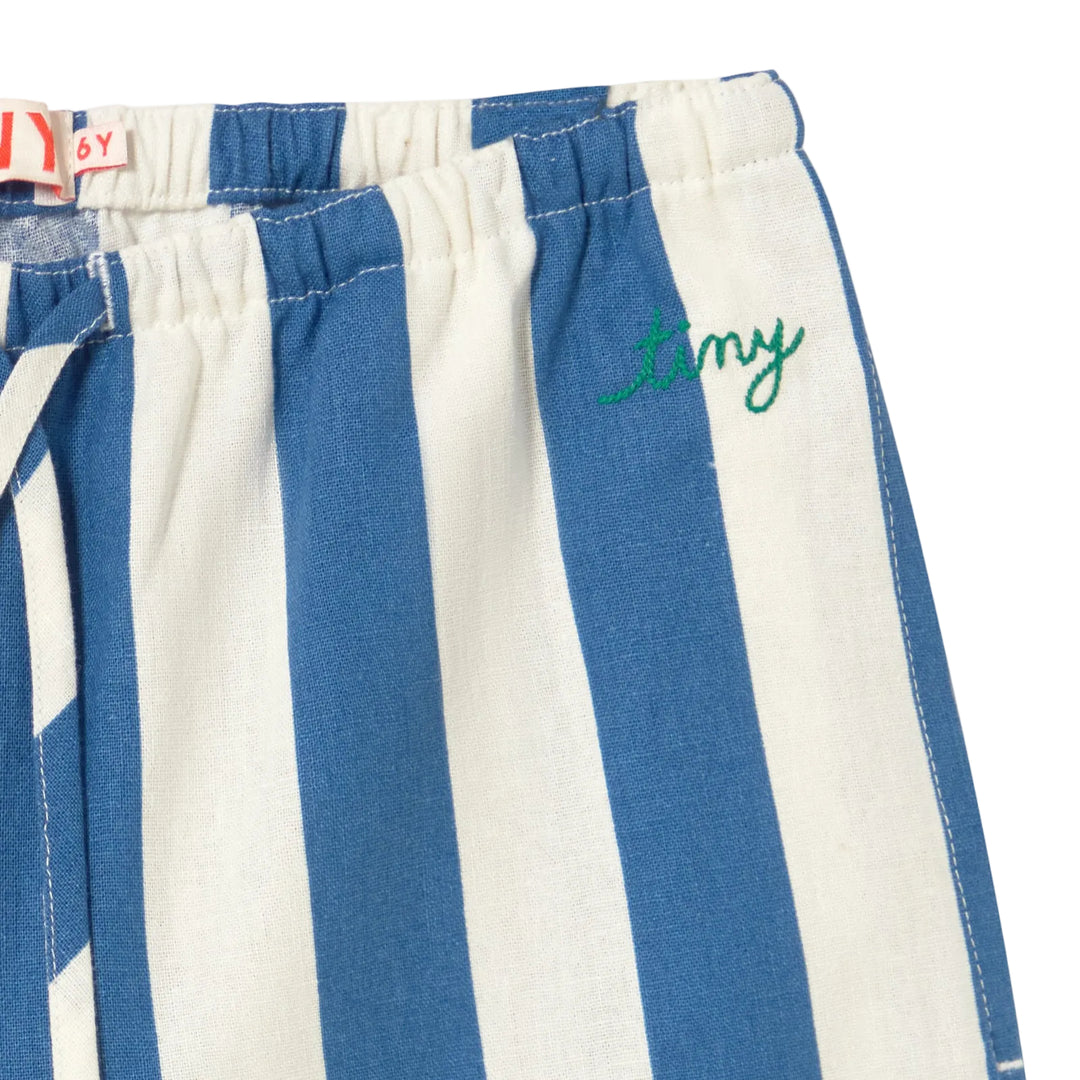 Striped Pants in Light Navy