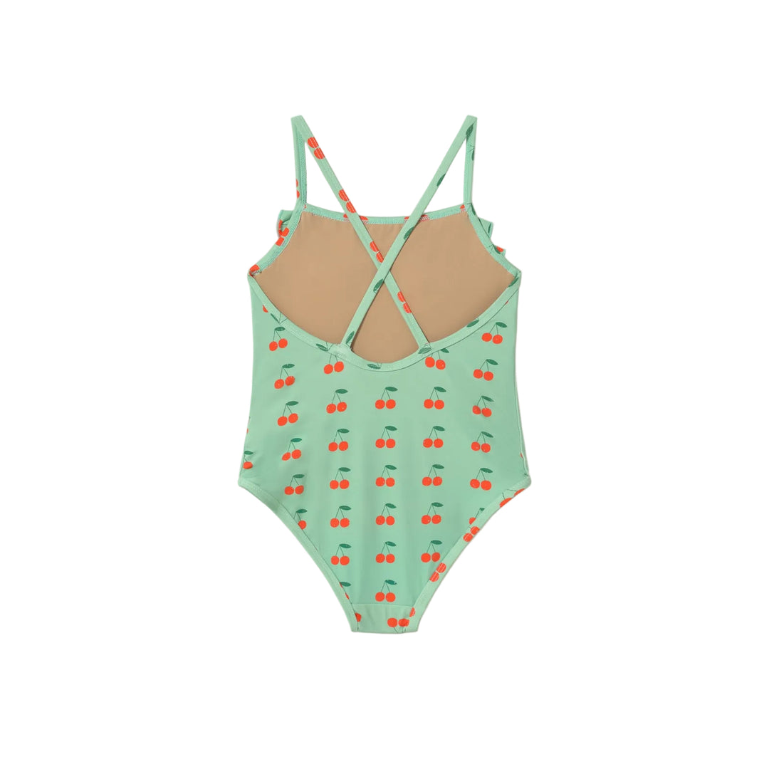 Cherries Swimsuit in Washed Emerald