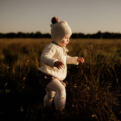 MILLÉSIME Stella & Philippa Knit Baby Set - Cloud