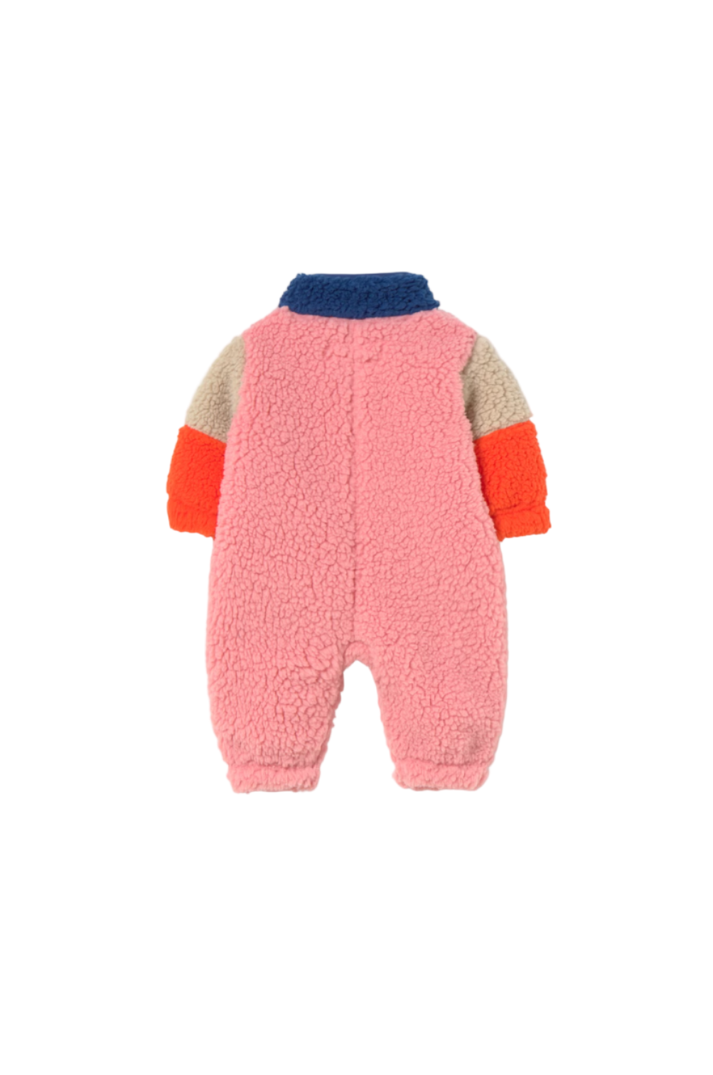 Color Block Polar Sherpa One-Piece in Dark Blue