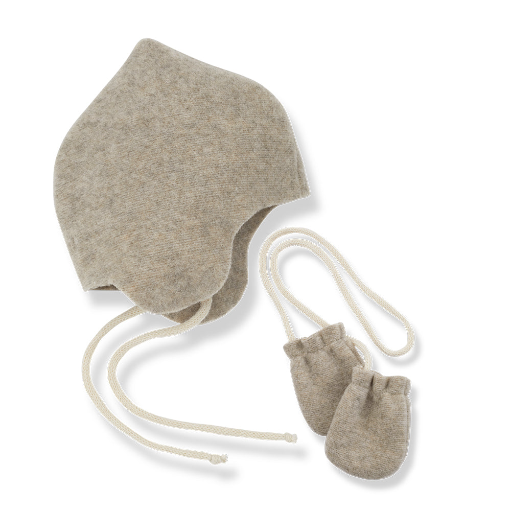 Tanit Beanie & Mittens - Beige