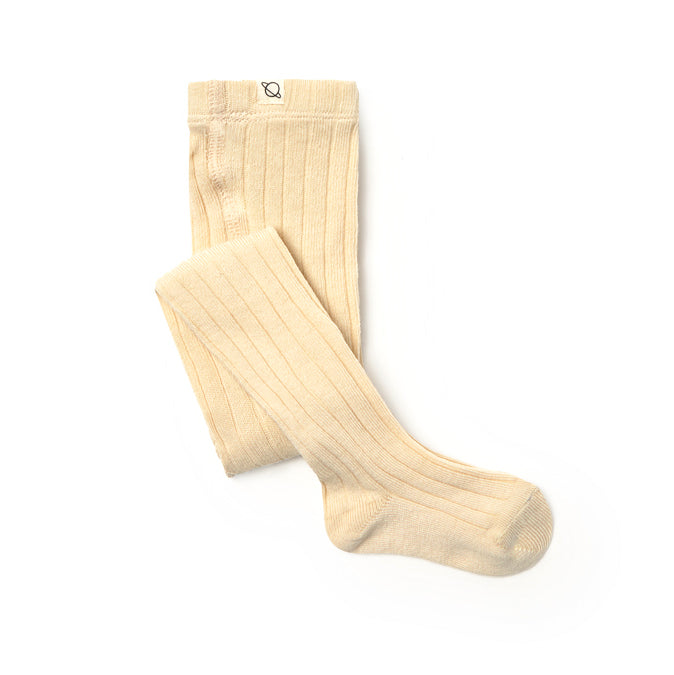 MY LITTLE COZMO Warm Cotton Baby Tights - Ecru