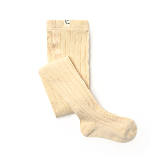MY LITTLE COZMO Warm Cotton Baby Tights - Ecru