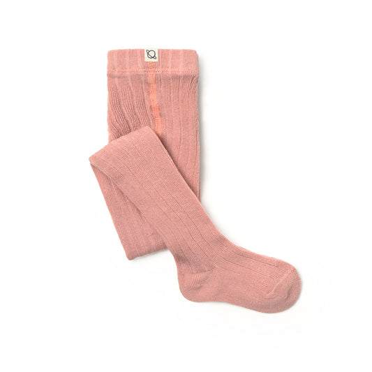 MY LITTLE COZMO Warm Cotton Baby Tights - Silver Pink