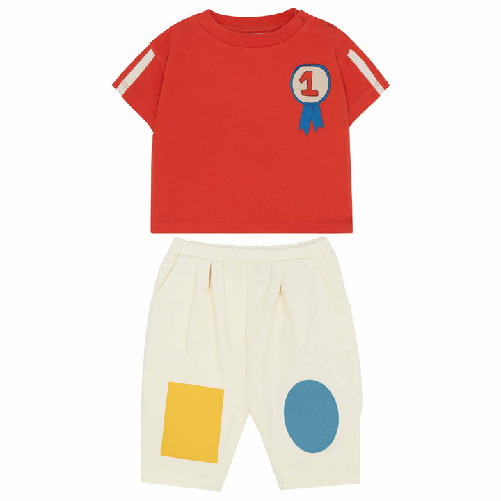 Number One Baby Set in Red