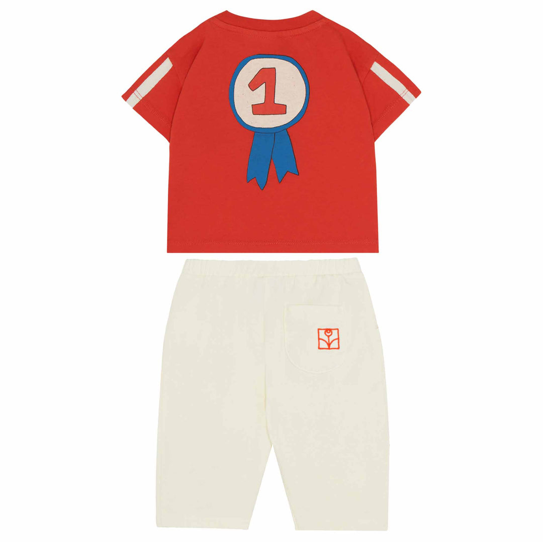 Number One Baby Set in Red