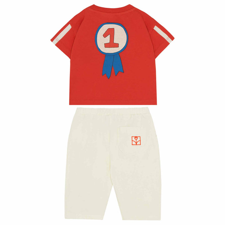 Number One Baby Set in Red