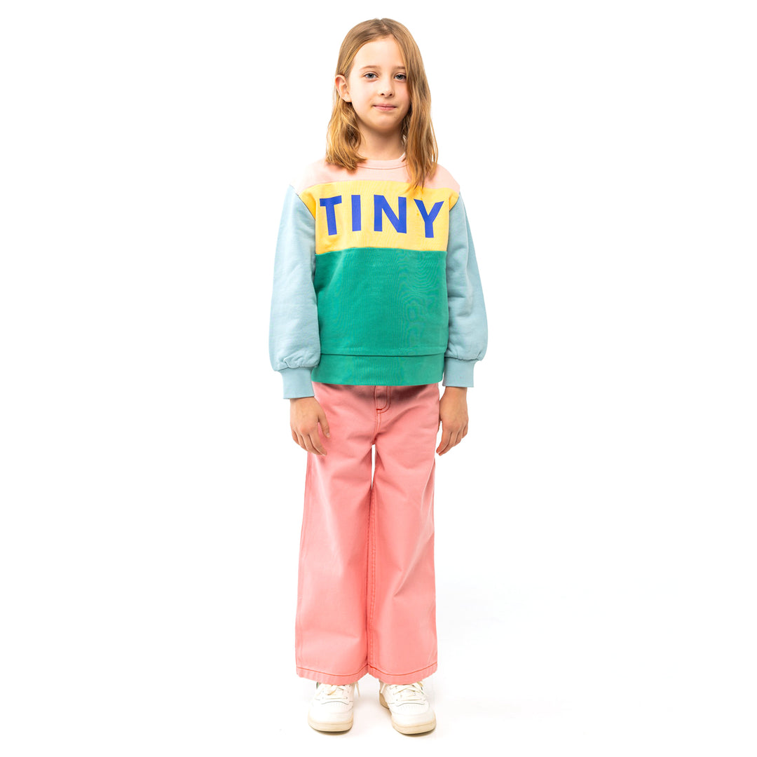 TINY COTTONS Straight Leg Contrast Jeans