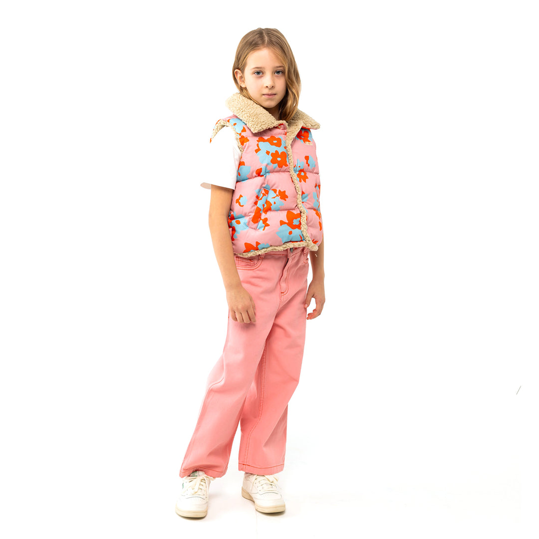 TINY COTTONS Straight Leg Contrast Jeans
