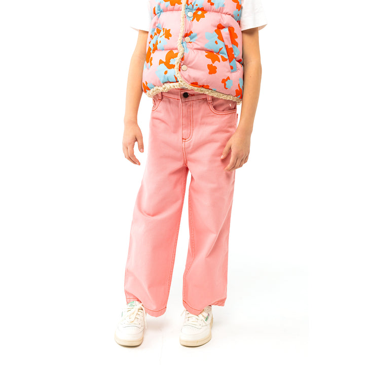 TINY COTTONS Straight Leg Contrast Jeans