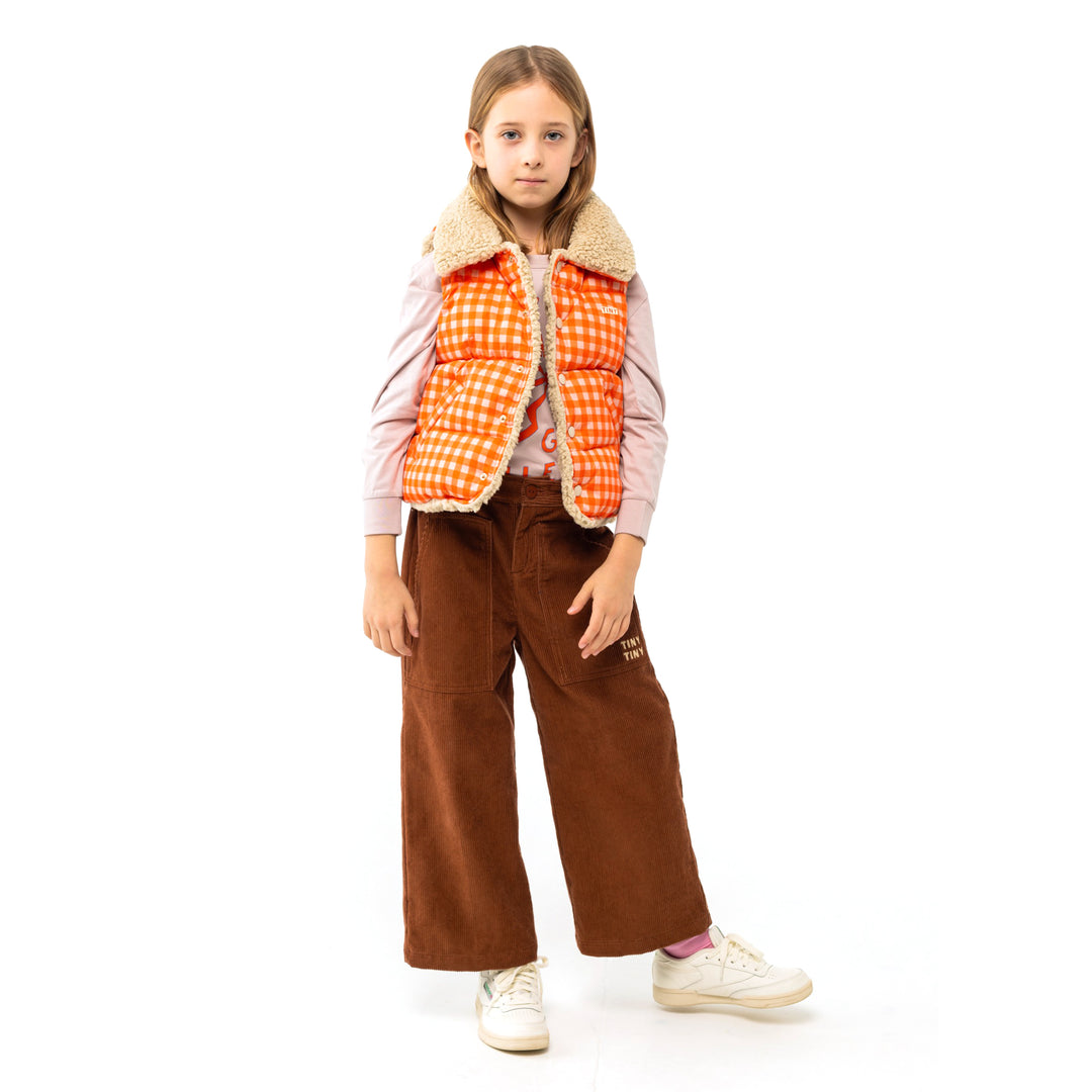 TINY COTTONS Vichy Padded Vest