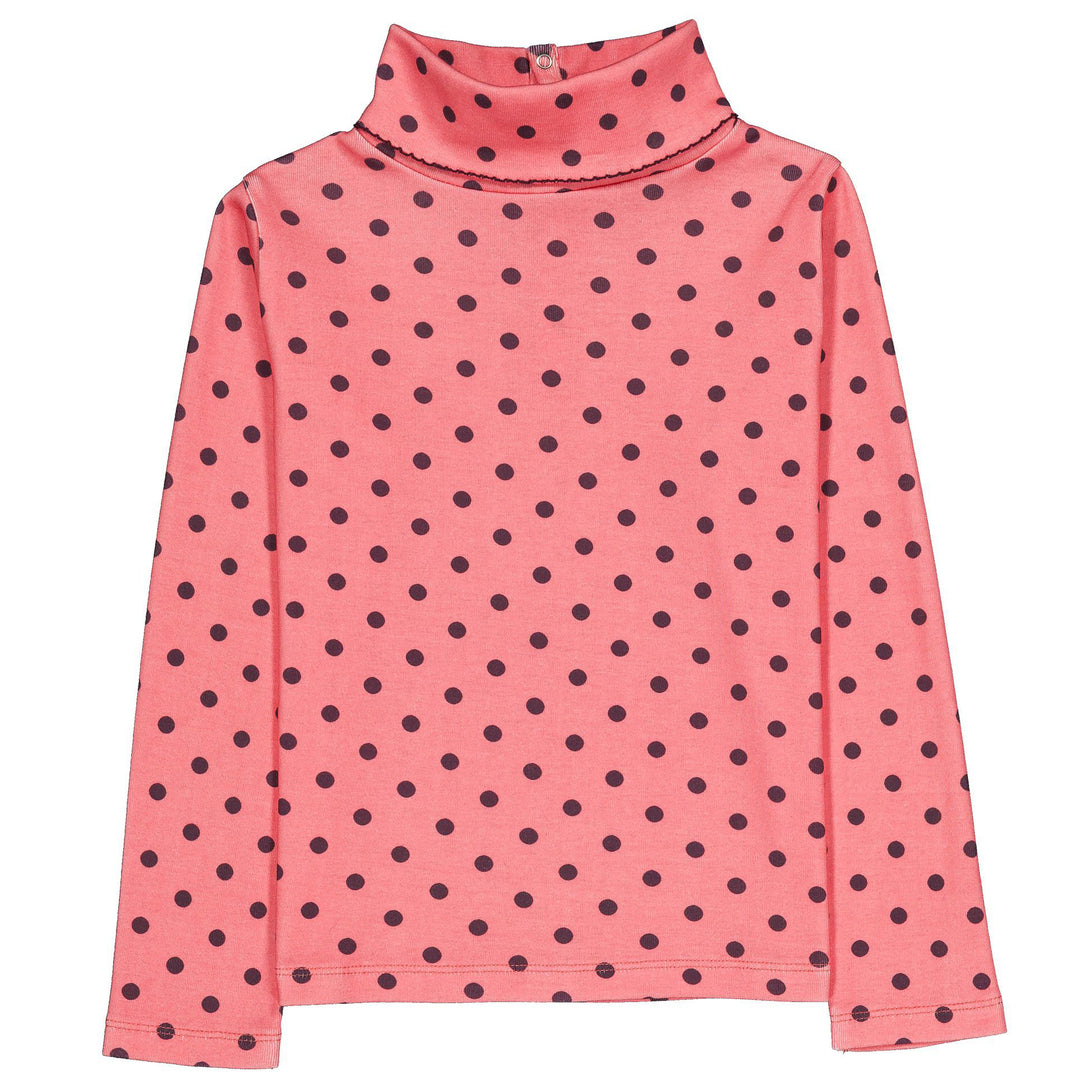 Twiggy Turtleneck in Poppy Dots