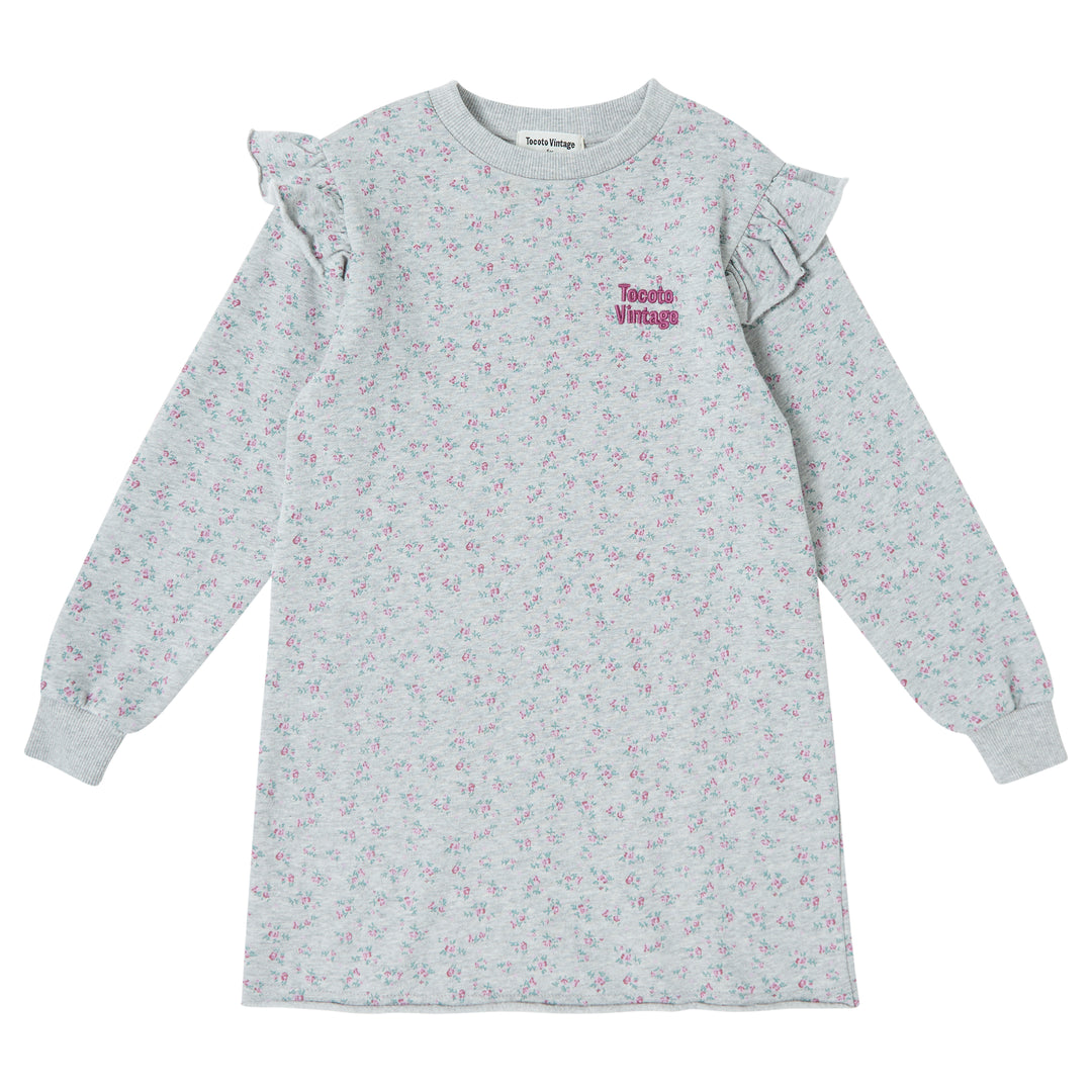 TOCOTO VINTAGE Floral Sweatshirt Dress