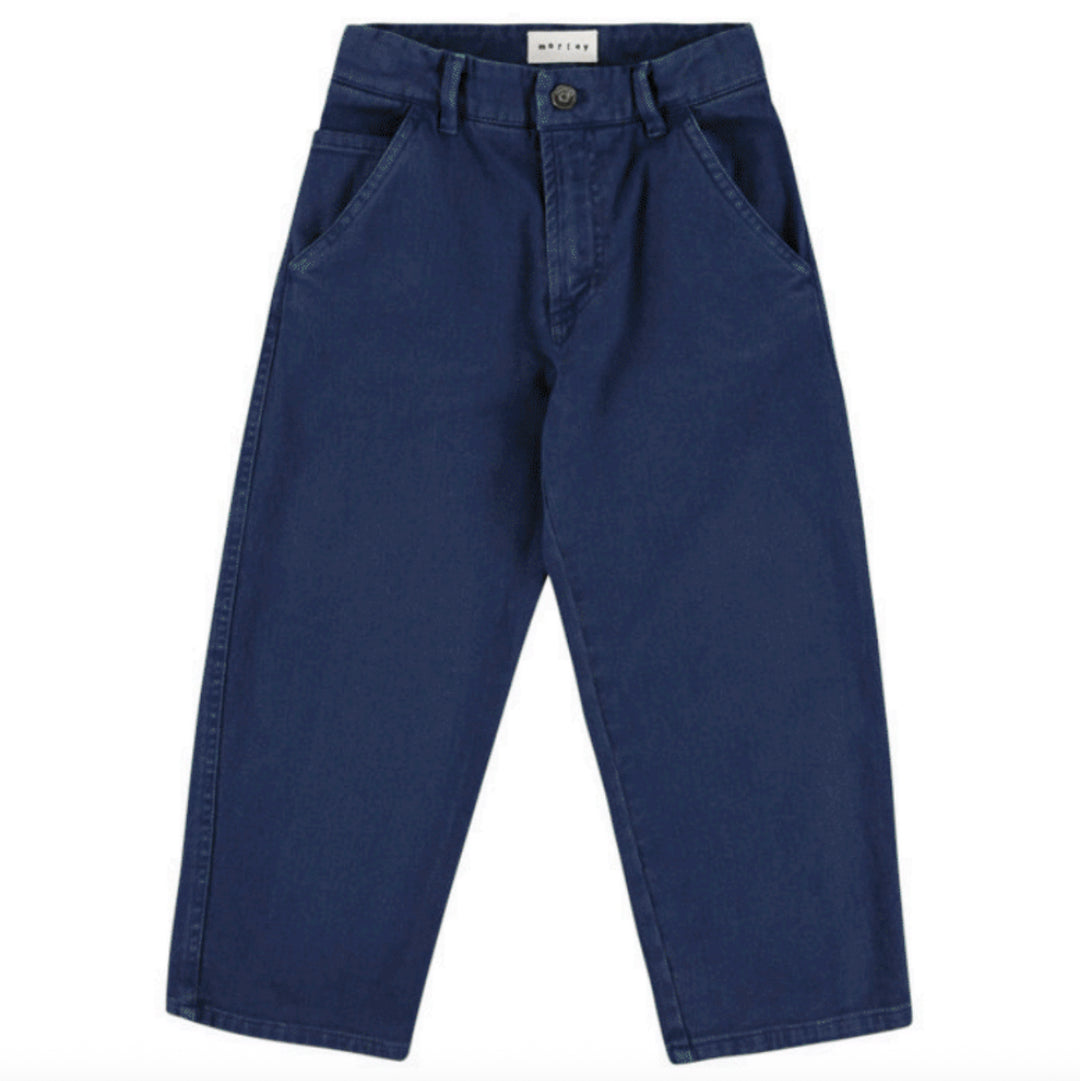Xavier Trouser with Elastic Waistband in Ink