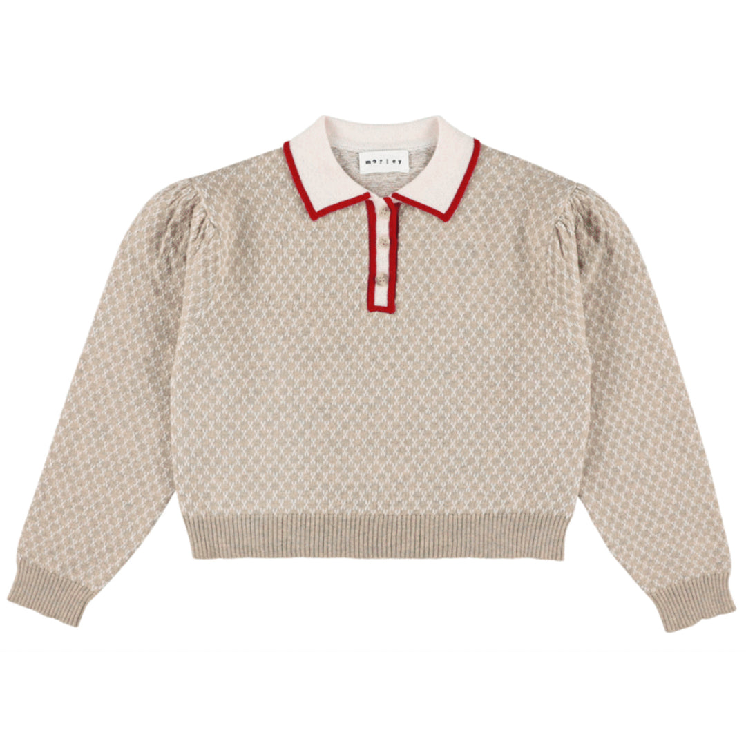 Zug Knitted Polo in Breccia