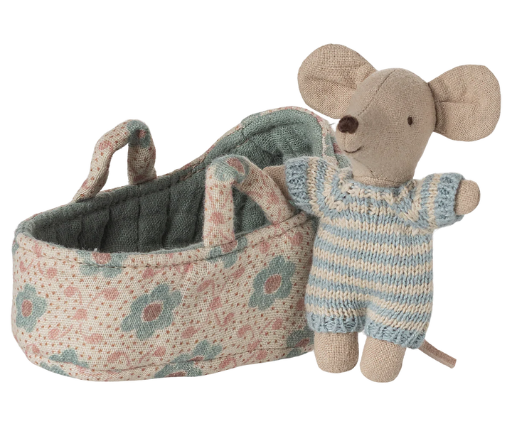 Baby Mouse in Carry Cot