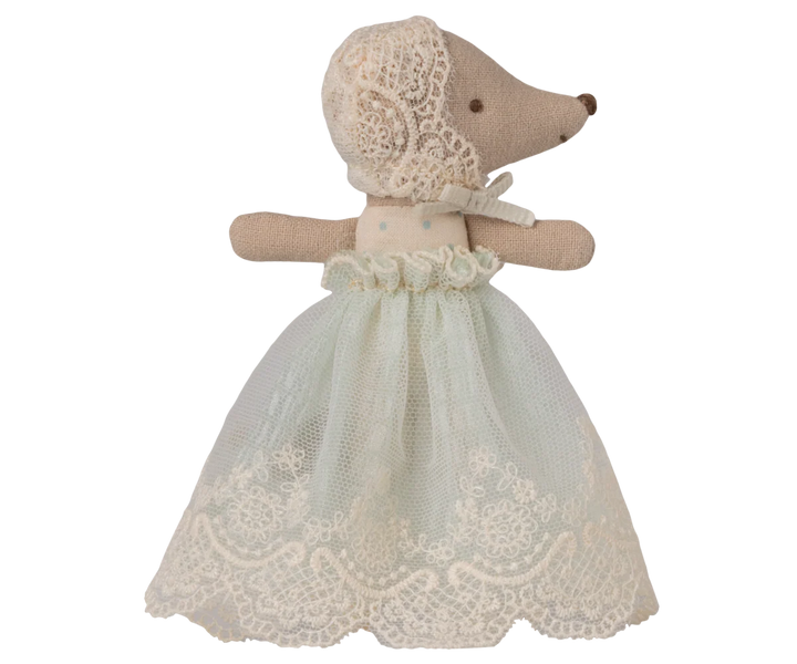 Baby Mouse in Gown in Mint