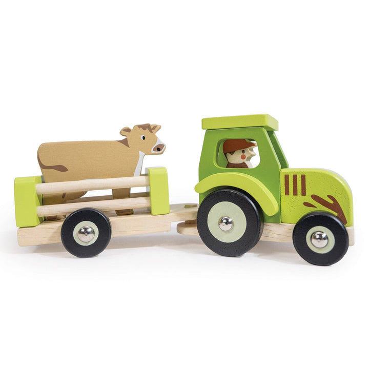 Wooden Tractor and Trailer