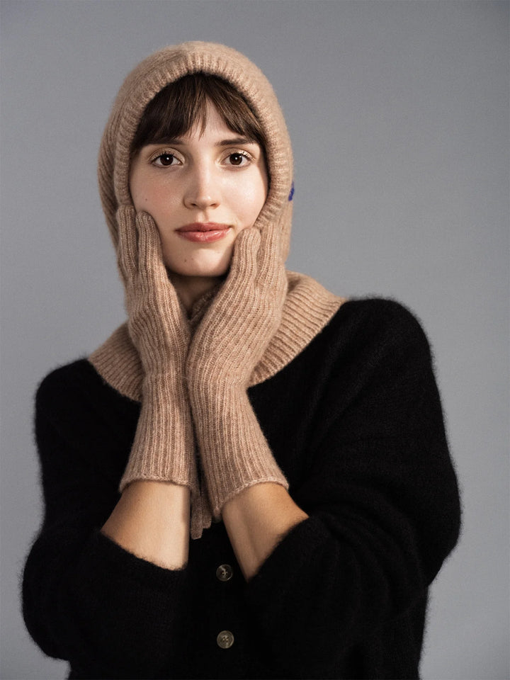 Cashmere Ribbed Gloves