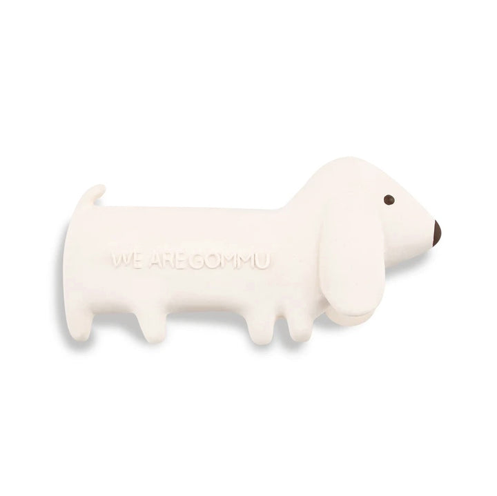 Gommu Mini Dog Teether - Cream