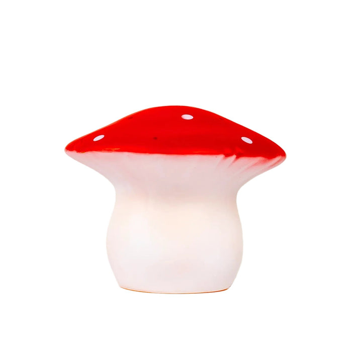Medium Mushroom Lamp in Red