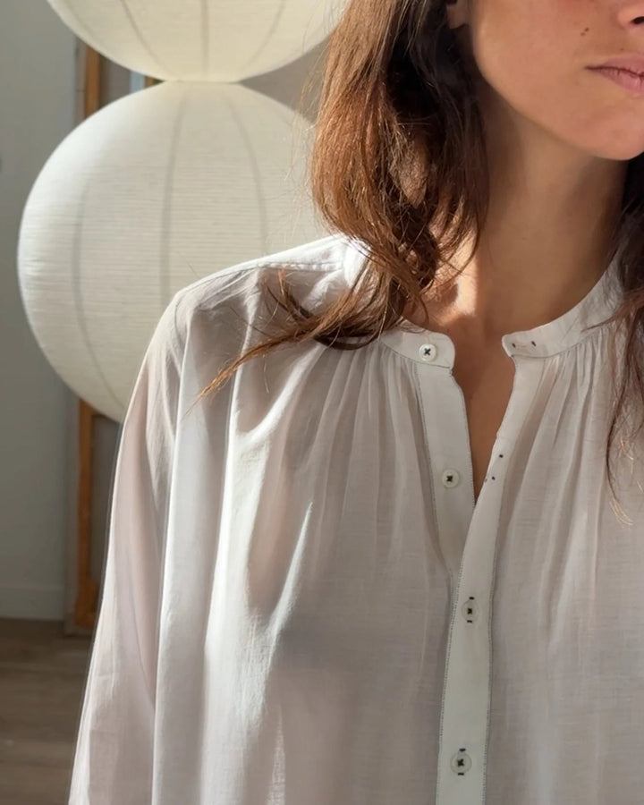 Jane Night Dress White Embroideries